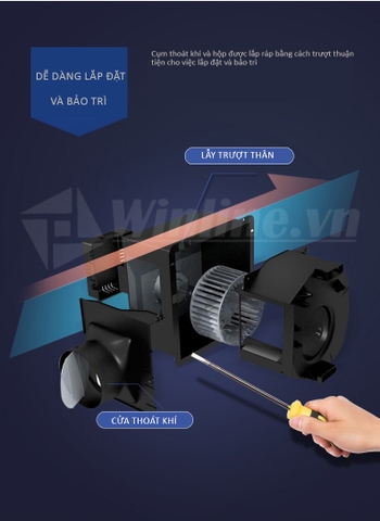 Quạt hút âm trần NEDFON BPT15-33H45-A (11 – 17m²)