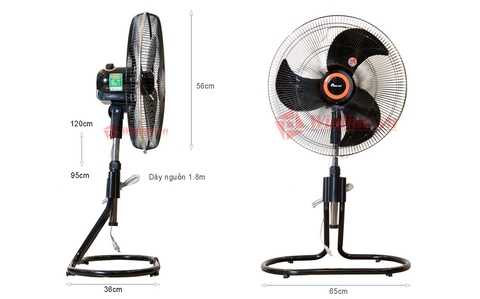 Quạt sàn chinghai FF2320, sải cánh 500, công suất 132W