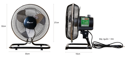 Quạt sàn chinghai FF910 cánh nhôm, Quạt sàn mini dùng cho cá nhân