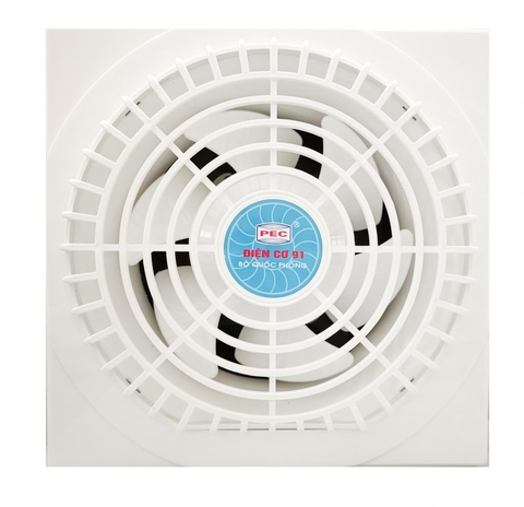 Quạt thông gió gắn tường điện cơ 91 QHT-200, size 250x250