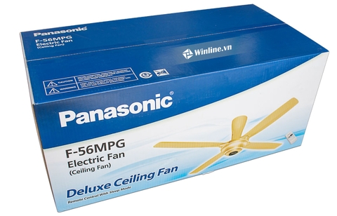Quạt trần Panasonic F-56MPG 4 cánh, màu vàng, điều khiển từ xa