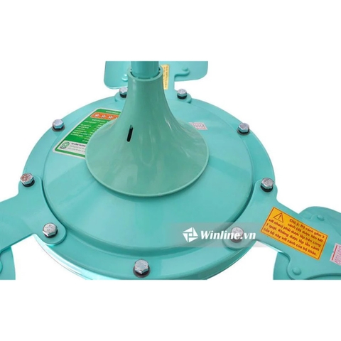 Quạt trần Vinawind QT-1400X Xanh 3 cánh nhôm, điều khiển từ xa