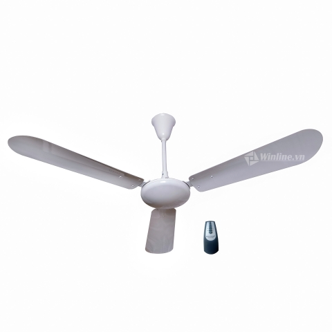Quạt trần Vinawind QT-1400X trắng 3 cánh nhôm điều khiển từ xa