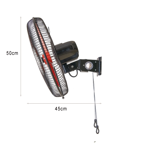 Quạt treo tường Chinghai W18, sải cánh 450, dây kéo