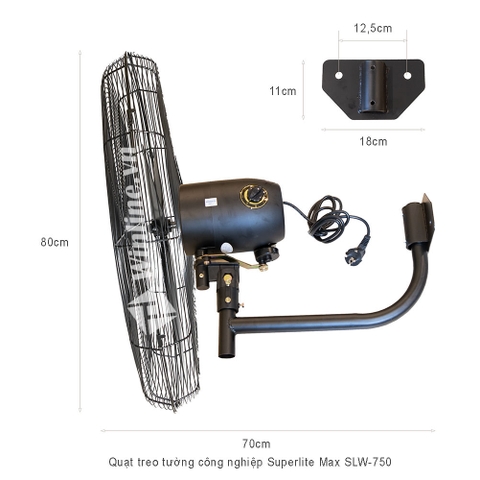 Quạt treo tường công nghiệp Superlite Max SLW-750