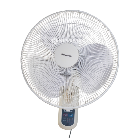 Quạt treo tường Panasonic F-409MG, Điều khiển từ xa, Màu trắng sữa