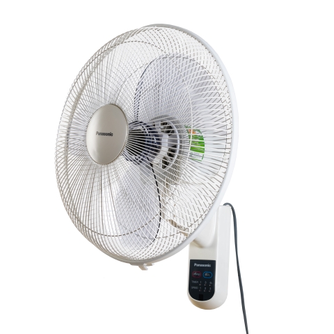 Quạt treo tường Panasonic F-409MG, Điều khiển từ xa, Màu trắng sữa