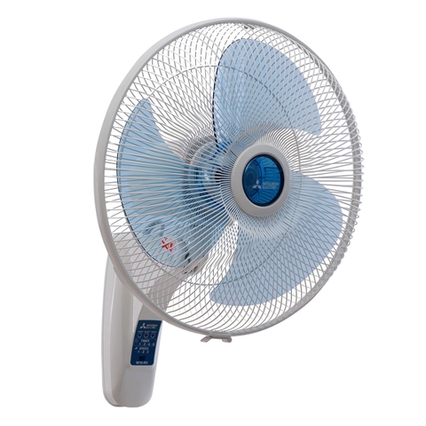 Quạt treo tường Mitsubishi W16-RA, điều khiển từ xa, (màu trắng)