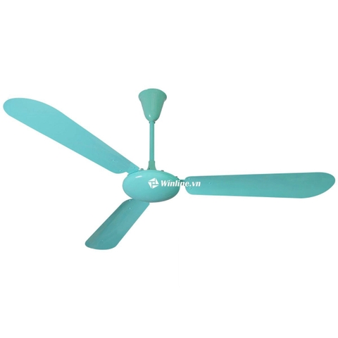 Quạt trần Vinawind QT-1400S xanh 3 cánh sắt, hộp số