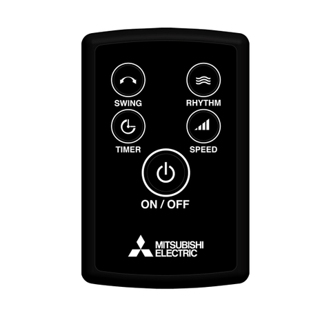 Quạt cây Mitsubishi LV16-RB màu đỏ, có remote