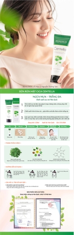 Sữa rửa mặt centella