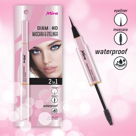 Viết Kẻ Mí Mira Diamond Mascara & Eyeliner Waterproof