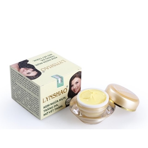 kem ngừa mụn trắng da mờ vết thâm lynshao 25g