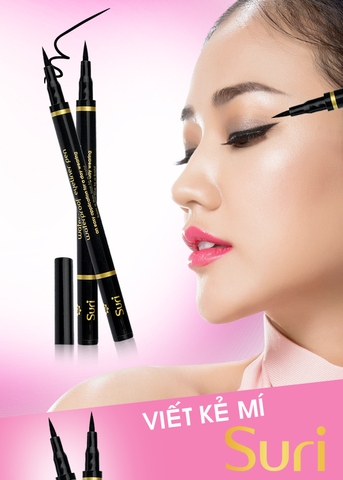 Viết Kẻ Mí Suri Waterproof Eyeliner Pen Không Lem, Siêu Mảnh