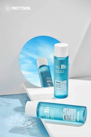 Nước hoa hồng Pretty Skin Multi Hydra B5 Calming & Repairing Toner
