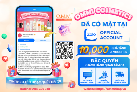 Chào Mừng Bạn Đến Với Kênh Zalo OA Chính Thức Của OMMI Cosmetics !