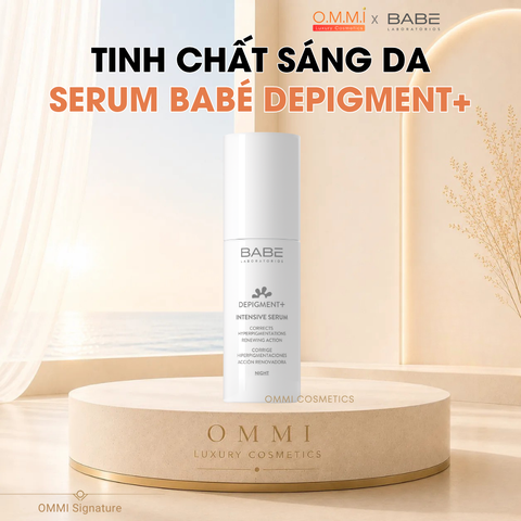 BABÉ – DEPIGMENT+ INTENSIVE SERUM - Tinh chất dưỡng sáng, hỗ trợ cải thiện tình trạng da không đều màu & cân bằng hệ vi sinh (30ml)