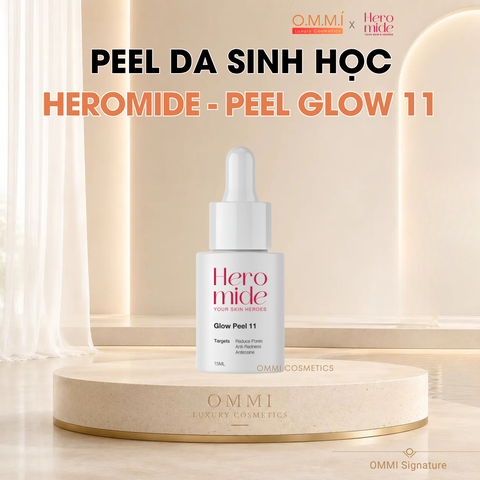 Heromide – Glow Peel 11 (15ml) – Hỗ trợ làm mịn bề mặt da, cải thiện lỗ chân lông, giúp da sáng và đều màu hơn
