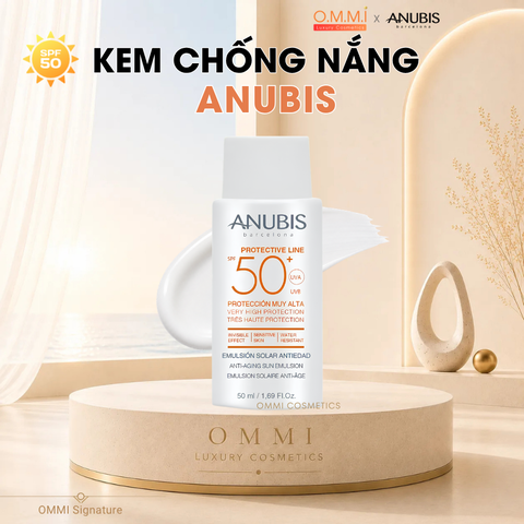 Kem chống nắng ANUBIS – Anti Aging Sun Emulsion SPF50+ UVA/UVB/IR/HEVs (50ml) - Tây Ban Nha