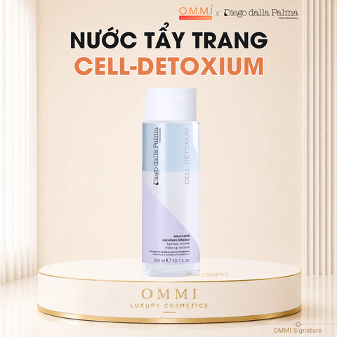 Diego Dalla Palma - CELL DETOXIUM Biphasic Micellar Make-up Remover - Nước tẩy trang 2 lớp dịu nhẹ & làm sạch sâu (300ml)