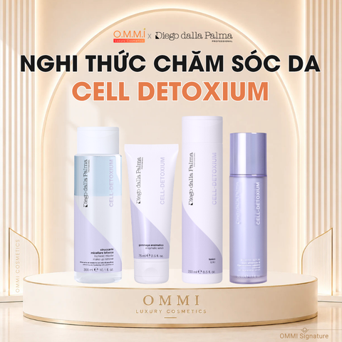 [Combo] Diego Dalla Palma – CELL DETOXIUM | Bộ chăm sóc da giúp thanh lọc, phục hồi & nuôi dưỡng (Tẩy trang, Toner, Tẩy tế bào chết, Booster Serum)