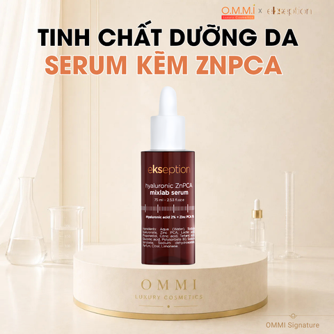 EKSEPTION – Serum Kẽm ZnPCA - Tinh chất dưỡng ẩm, kiểm soát dầu, hỗ trợ giảm mụn (75ml)