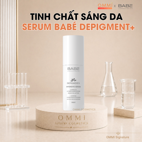 BABÉ – DEPIGMENT+ INTENSIVE SERUM - Tinh chất dưỡng sáng, hỗ trợ cải thiện tình trạng da không đều màu & cân bằng hệ vi sinh (30ml)
