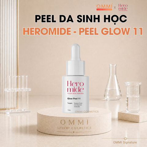 Heromide – Glow Peel 11 (15ml) – Hỗ trợ làm mịn bề mặt da, cải thiện lỗ chân lông, giúp da sáng và đều màu hơn