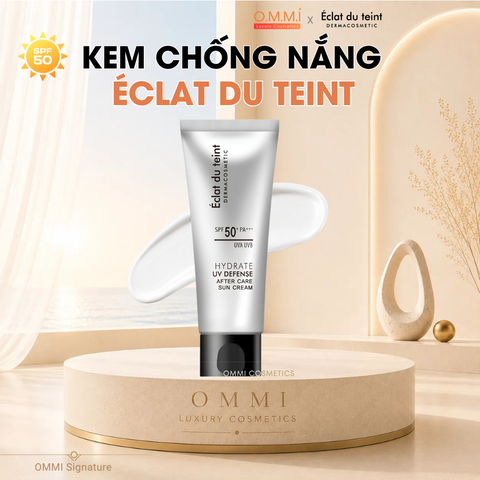 Kem chống nắng Éclat du teint – Hydrate UV Defense After Care Sun Cream SPF50+ PA+++ Bảo vệ & chăm sóc da mỗi ngày (50ml) - Hàn Quốc