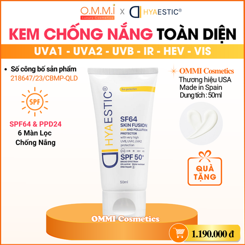 HYAESTIC - Kem chống nắng Hyaestic Skin Fusion SF64 Sun And Pollution Protector SPF50+ (50ml)