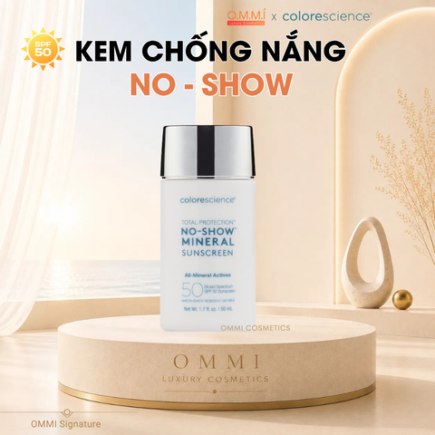 Colorescience – Kem chống nắng vật lý không màu NO-SHOW (SPF50 PA++++ 50ml)