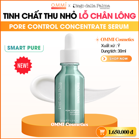 Diego Dalla Palma – SMART PURE Pore Control Concentrate Serum - Tinh chất hỗ trợ thu nhỏ lỗ chân lông, kiểm soát dầu & giảm bít tắc da (30ml)