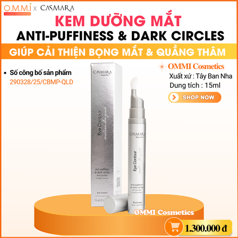 CASMARA – Eye Contour Anti-Puffiness & Dark Circles - Kem dưỡng mắt hỗ trợ cải thiện bọng mắt & quầng thâm (15ml)