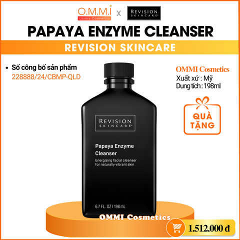 REVISION - PAPAYA ENZYME CLEANSER - Sữa rửa mặt Enzyme đu đủ (198ml)