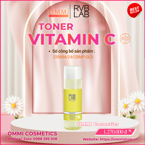 RVB LAB HYALU C+(ITALY) - Toner cân bằng độ ẩm và hỗ trợ làm sáng da (200ml)