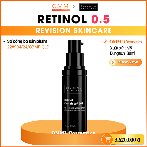 REVISION SKINCARE - RETINOL COMPLETE 0.5 - Hỗ trợ trẻ hóa và cải thiện nếp nhăn (30ml)