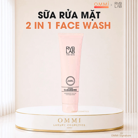 RVB LAB - Double Cleansing - Sữa rửa mặt hồng da, làm sạch kép đa tầng, dịu nhẹ cho mọi loại da (150ml)