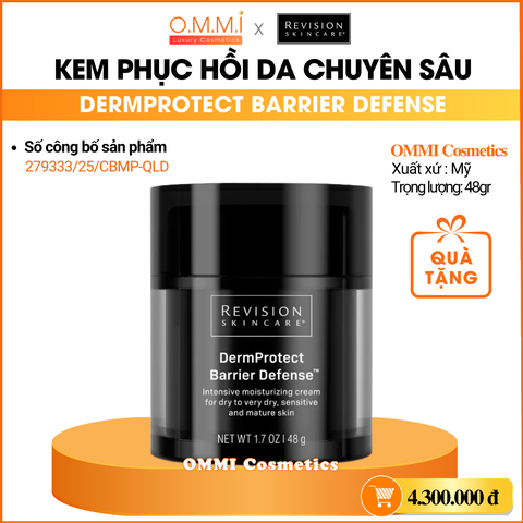 REVISION - DERMPROTECT BARRIER DEFENSE - Kem dưỡng phục hồi, dưỡng ẩm chuyên sâu, giảm nếp nhăn, săn chắc da (48gr)
