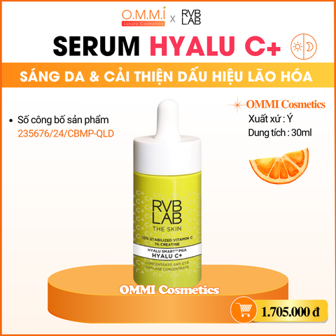 RVB LAB HYALU C+ (ITALY) - Serum hỗ trợ làm sáng da & cải thiện dấu hiệu lão hóa (30ml)