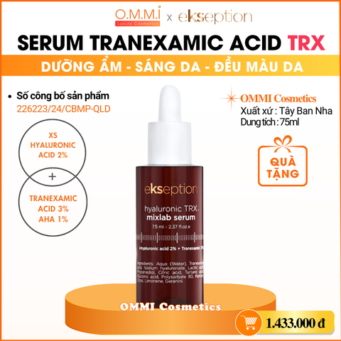 EKSEPTION - Serum TRX - Tinh chất Tranexamic Acid dưỡng ẩm, sáng da và đều màu da (75ml)