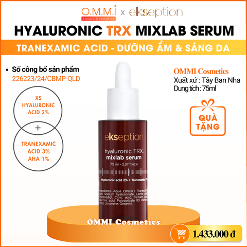 EKSEPTION - Serum TRX - Tinh chất Tranexamic Acid dưỡng ẩm, sáng da và đều màu da (75ml)