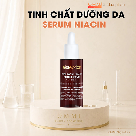 EKSEPTION - Serum NIACIN - Tinh chất dưỡng ẩm, kiểm soát dầu, mờ thâm, hỗ trợ giảm mụn & cải thiện nếp nhăn (75ml)
