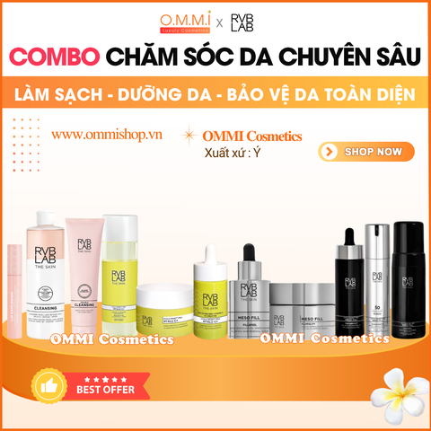 [COMBO] Bộ chăm sóc da chuyên nghiệp tại nhà cùng RVB LAB (Ý)