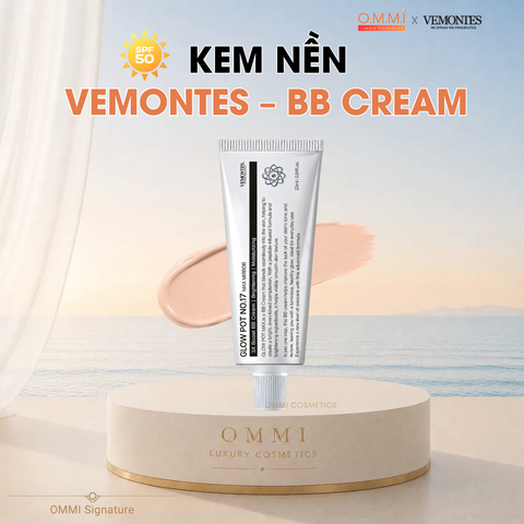 Kem nền VEMONTES – Glow Pot No.17 Max Mirror BB Cream – Kem nền hiệu ứng căng bóng tự nhiên (25ml) | Hàn Quốc