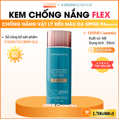 Colorescience – Kem chống nắng vật lý toàn diện có màu FLEX #Fair (SPF50 PA++++ 55ml)
