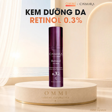 CASMARA – Retinol ProAge Renewal Night Cream - Kem dưỡng đêm Retinol 0.3%, hỗ trợ cải thiện và ngăn ngừa các dấu hiệu lão hóa da (30ml)