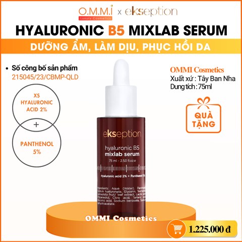 EKSEPTION - Serum B5 - Tinh chất dưỡng ẩm, làm dịu, phục hồi da (75ml)