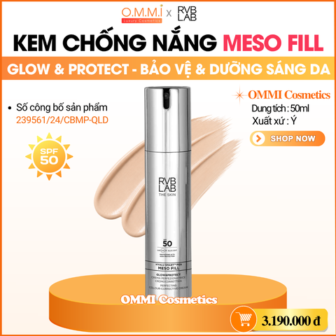 RVB LAB - Kem chống nắng MESO FILL - Bảo vệ da, hỗ trợ cải thiện nếp nhăn, dưỡng sáng da (50ml)