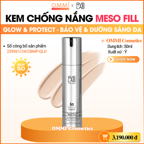 RVB LAB - Kem chống nắng MESO FILL - Bảo vệ da, hỗ trợ cải thiện nếp nhăn, dưỡng sáng da (50ml)