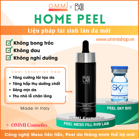 [Combo] HOME PEEL – Peel Meso Fill RVB LAB & Peel SKY – Peel da chuyên sâu tại nhà, không bong tróc của Ý